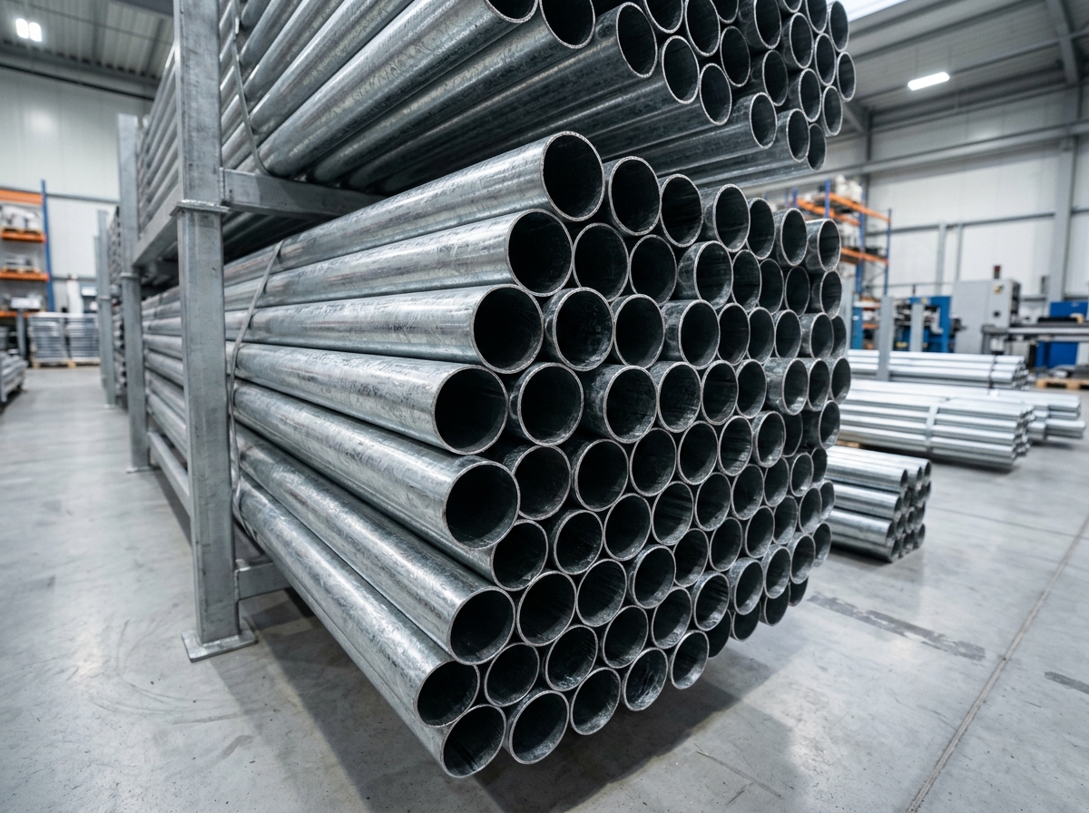 Galvanised iron pipes